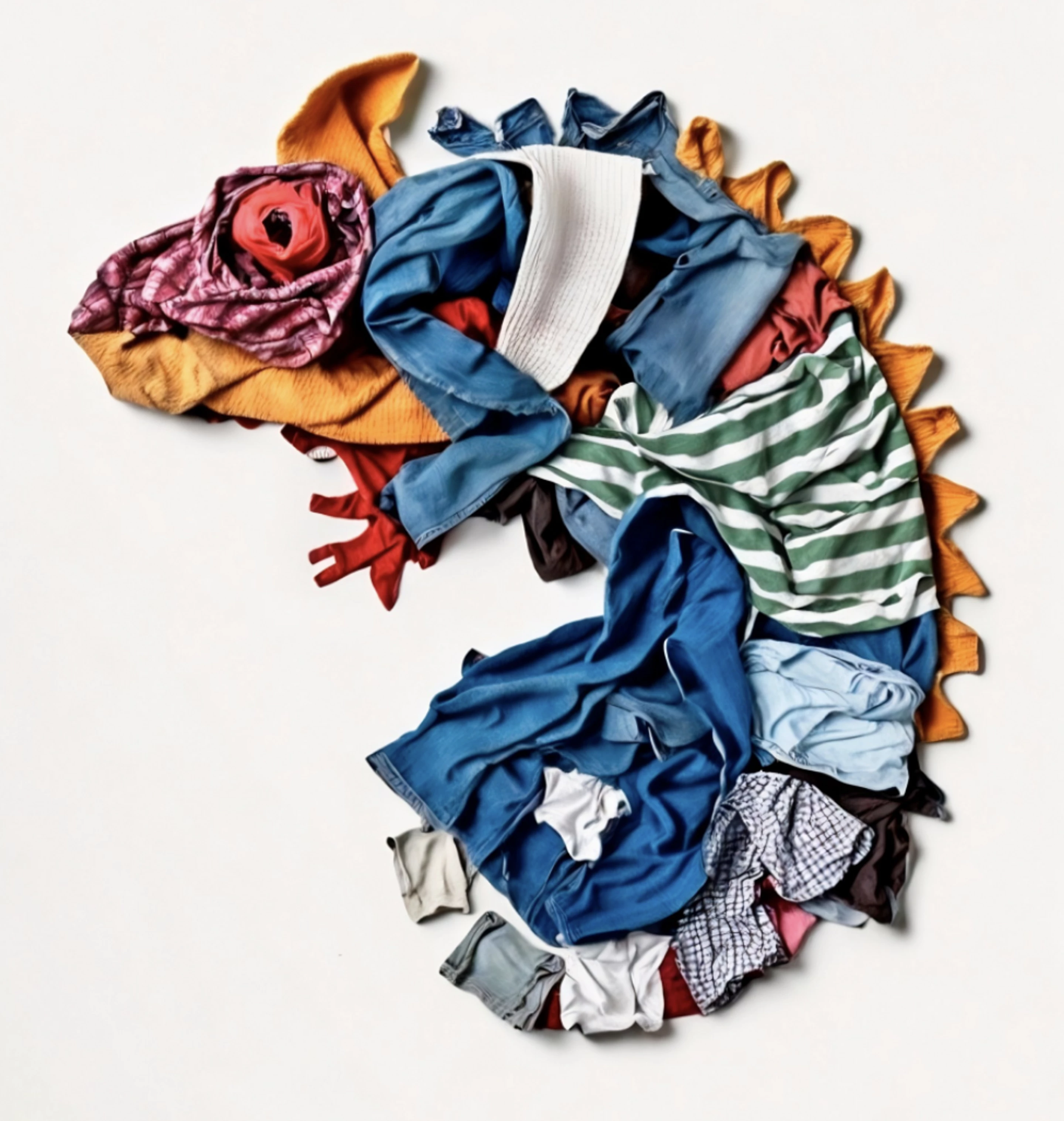 Recipe seven: How to use ai to make art out of a pile of clothes