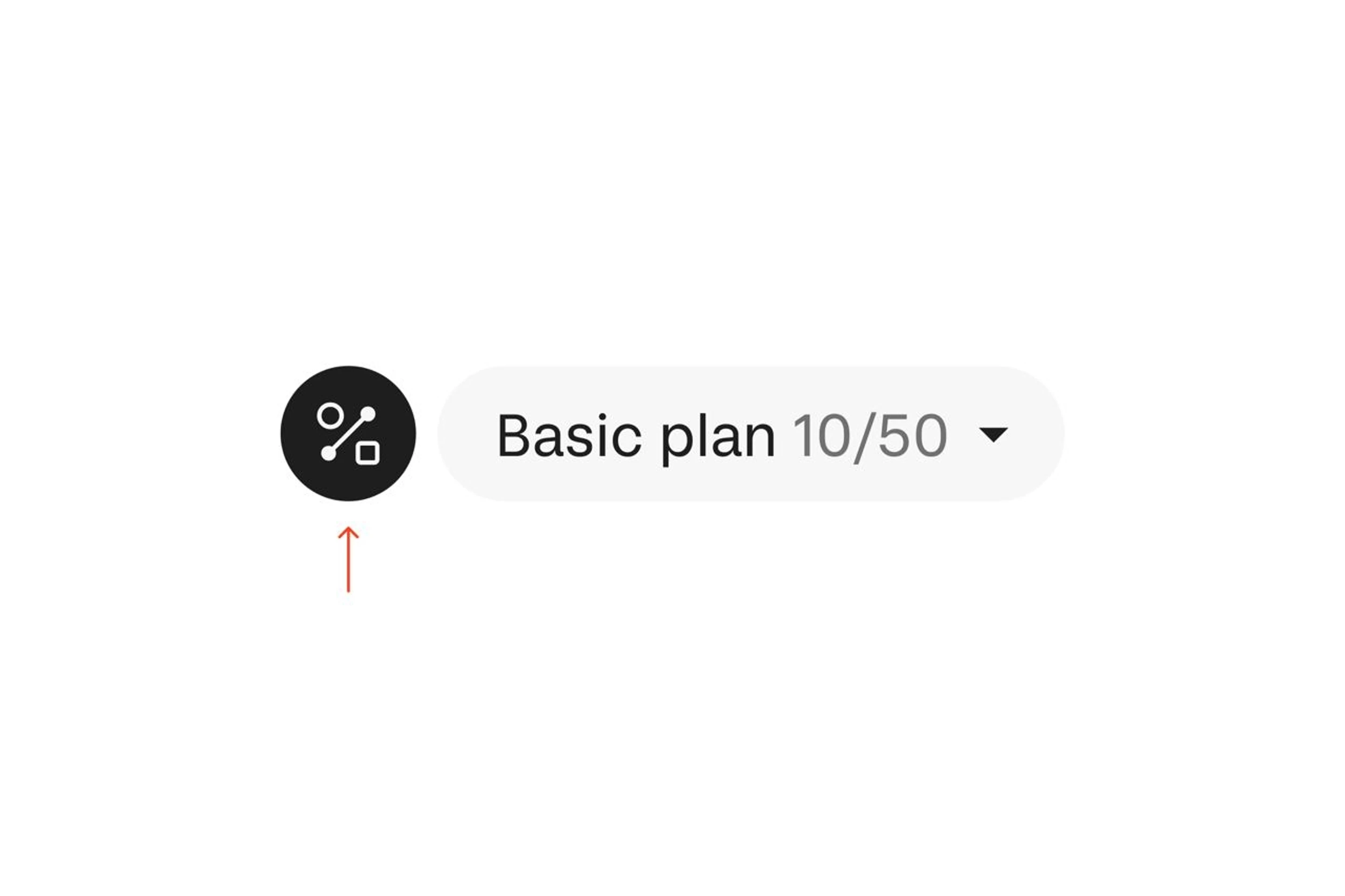 Find the submit button next to your user/plan information
