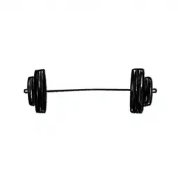 a dumbbell assembly with the handle facing the spectator