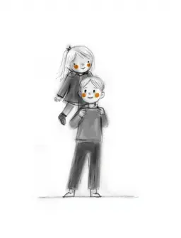 White boy ten years old lifter white girl seven years old.
