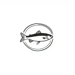fish on a bicylce