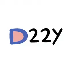 a logo using the letter "D2Y" representing custom designer fashion