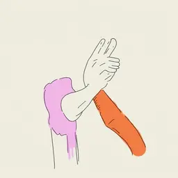 someone holding out a hand to help someone else