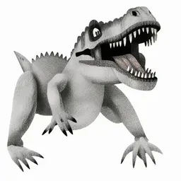 Tyrannosaurus ps1 graphic