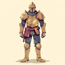 Sci fi mechanical dystopian ww1 knight infantry. Sci fi medieva ww1 knight helmet. Wearing a leather undersuit with bulky simplistic industrial gritty dirty scratched scrap armor plates. Sci fi knight full body shot. Medium distance. Covered in ragged torn dirty cloth