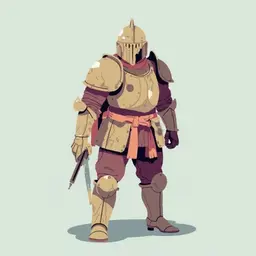 Sci fi mechanical dystopian ww1 knight infantry. Sci fi medieva ww1 knight helmet. Wearing a leather undersuit with bulky simplistic industrial gritty dirty scratched scrap armor plates. Sci fi knight full body shot. Medium distance. Covered in ragged torn dirty cloth