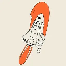 space shuttle taking off