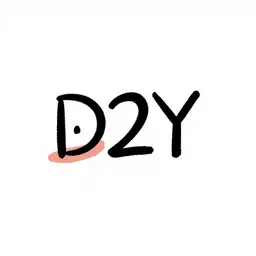 a logo using the letter "D2Y" representing custom designer fashion