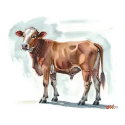 Create a picture of vagnational at the cattle market