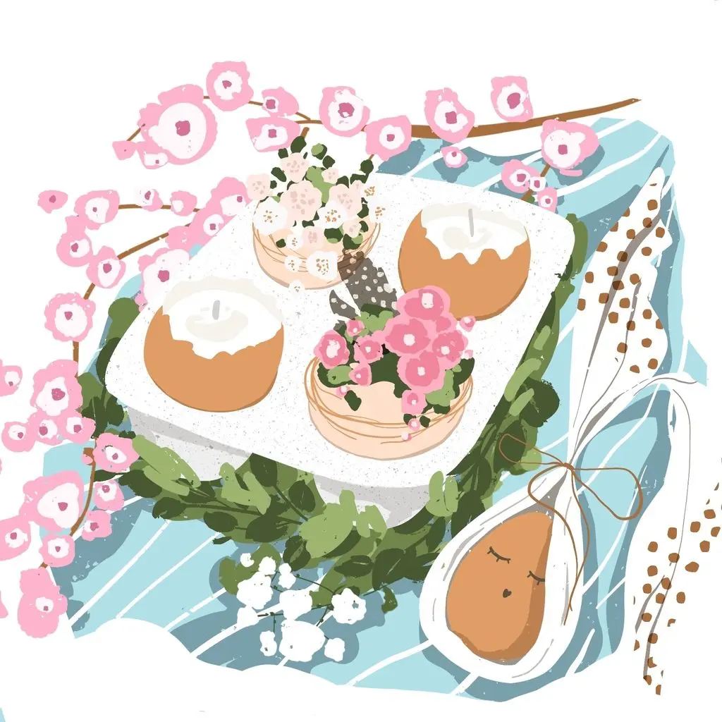 Image from the training dataset for the "Elegant Pastel" model