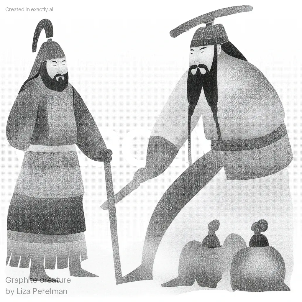 Genghis khan created with Graphite creature by Liza Perelman