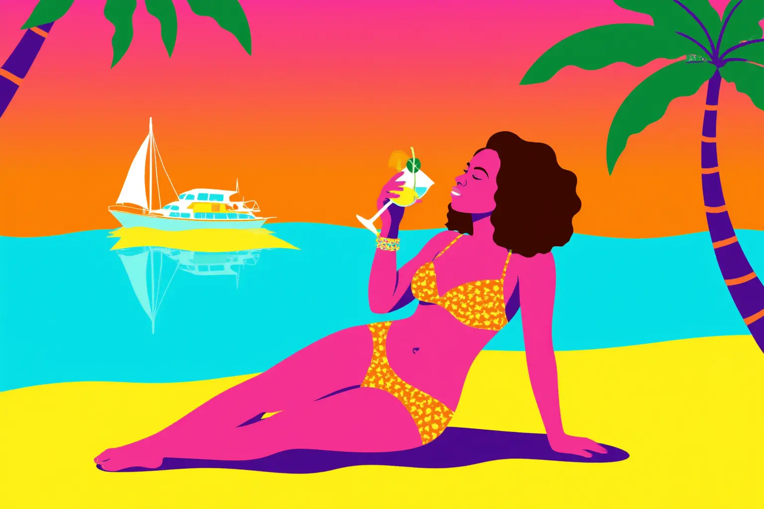 Example of image generated by the "Bold Chromatics" model