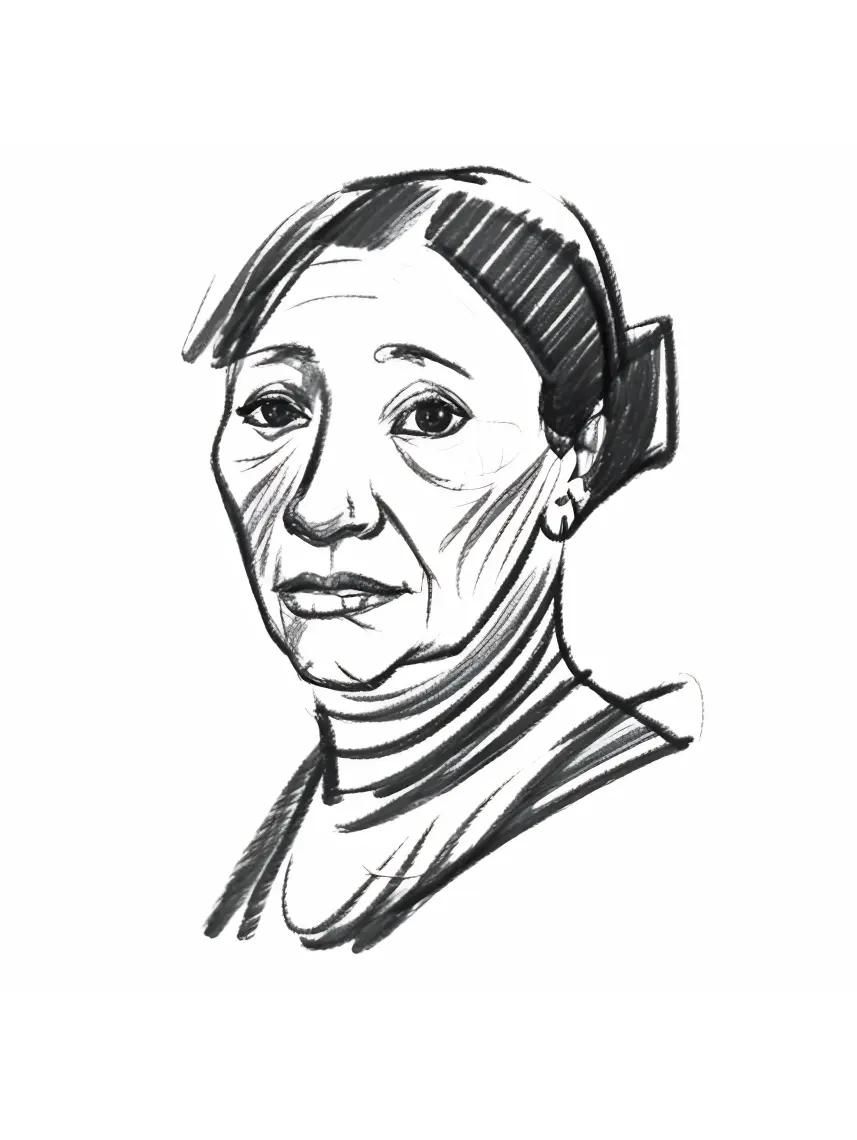 Example of image generated by the "Charcoal sketches" model