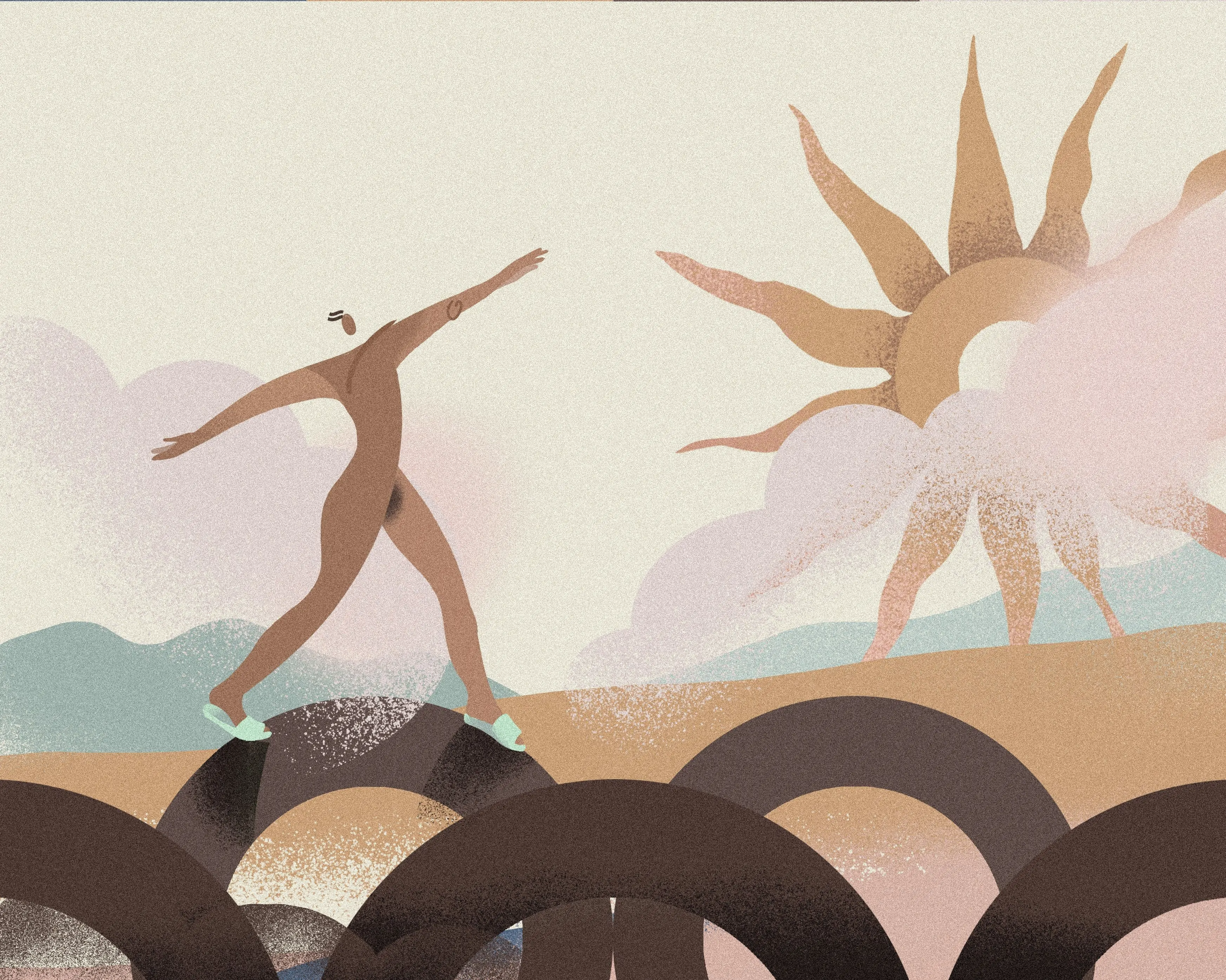 Image from the training dataset for the "Surreal Dynamism" model