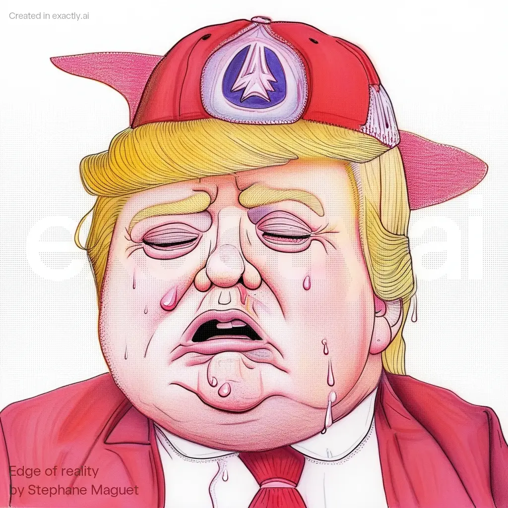 Trump baby created with Edge of reality by Stephane Maguet