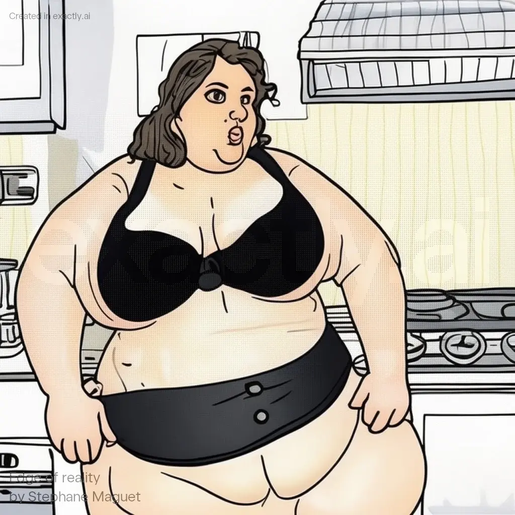 Fat woman created with Edge of reality by Stephane Maguet