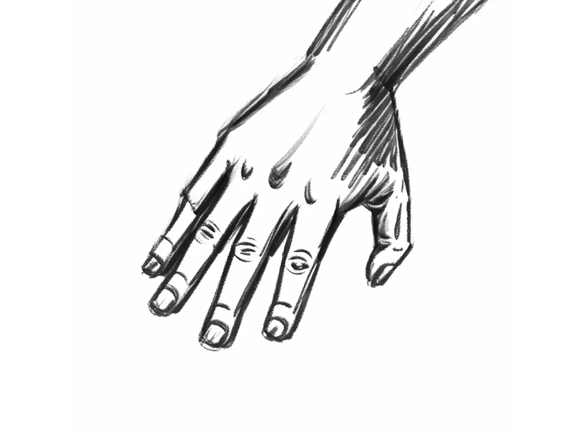 Example of image generated by the "Charcoal sketches" model