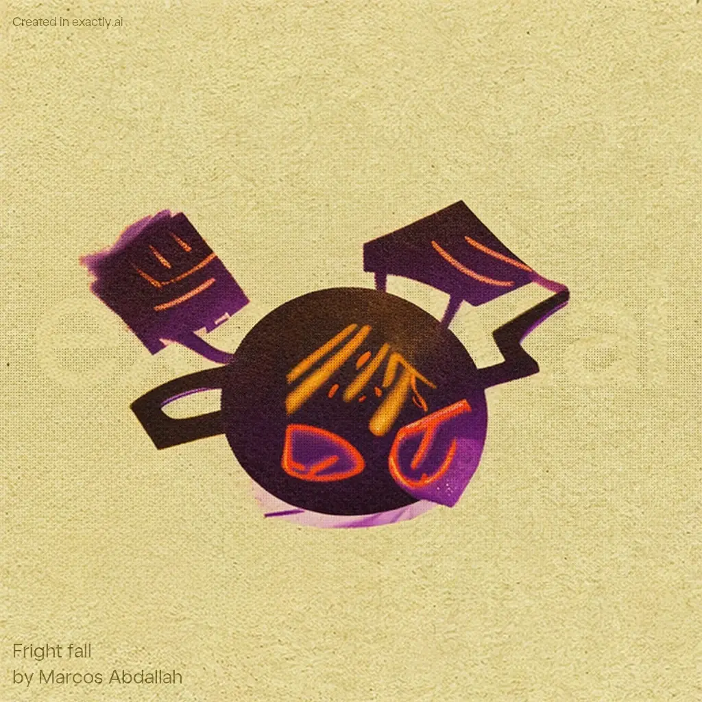 Frying pan created with Fright fall by Marcos Abdallah