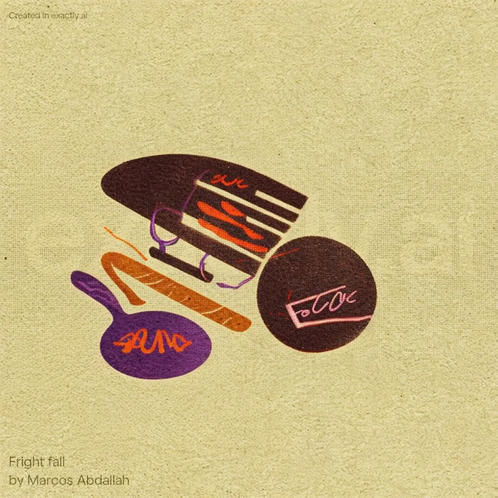 Frying pan created with Fright fall by Marcos Abdallah