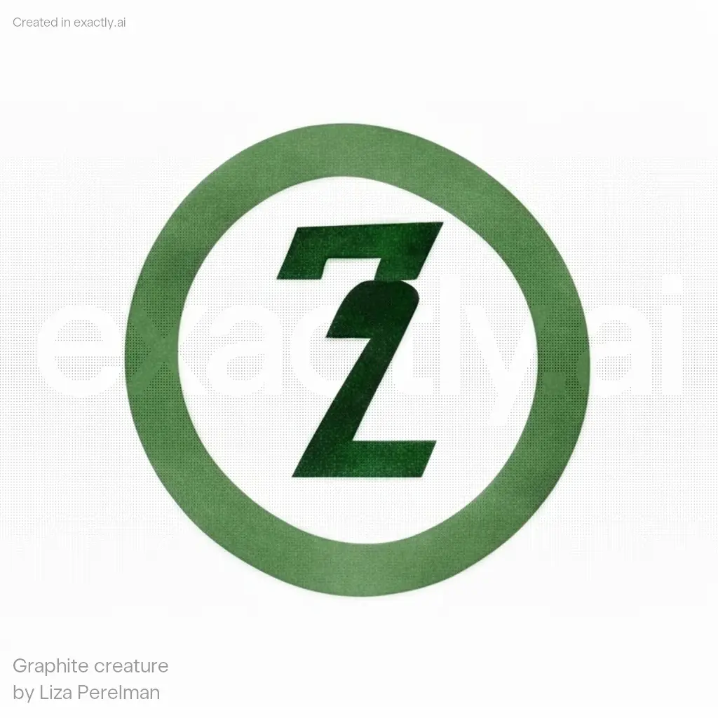 Z logo created with Graphite creature by Liza Perelman