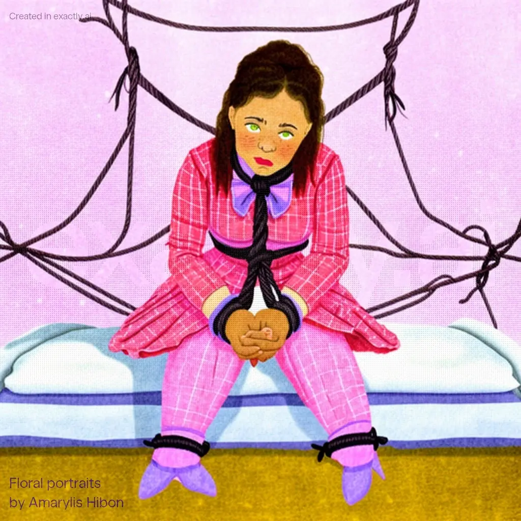 Tied up girl created with Floral portraits by Amarylis Hibon