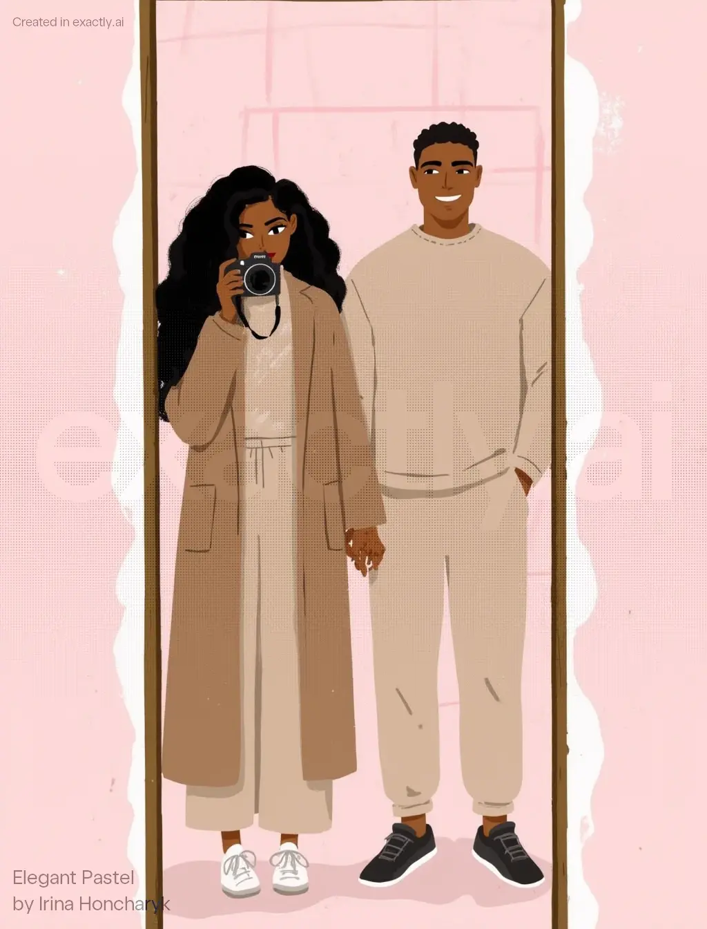 Couple's Mirror Selfie created with Elegant Pastel by Irina Honcharyk