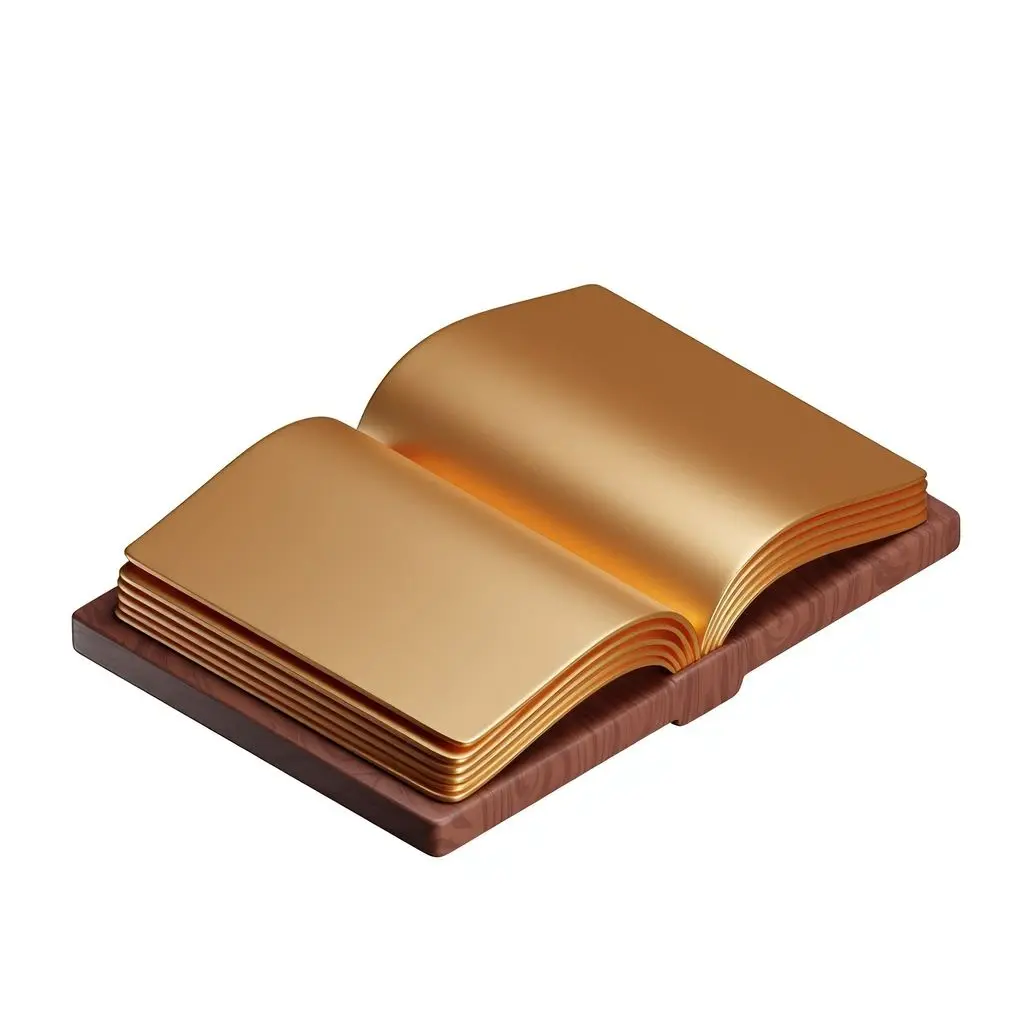 Image from the training dataset for the "Brass wood 3D icons" model