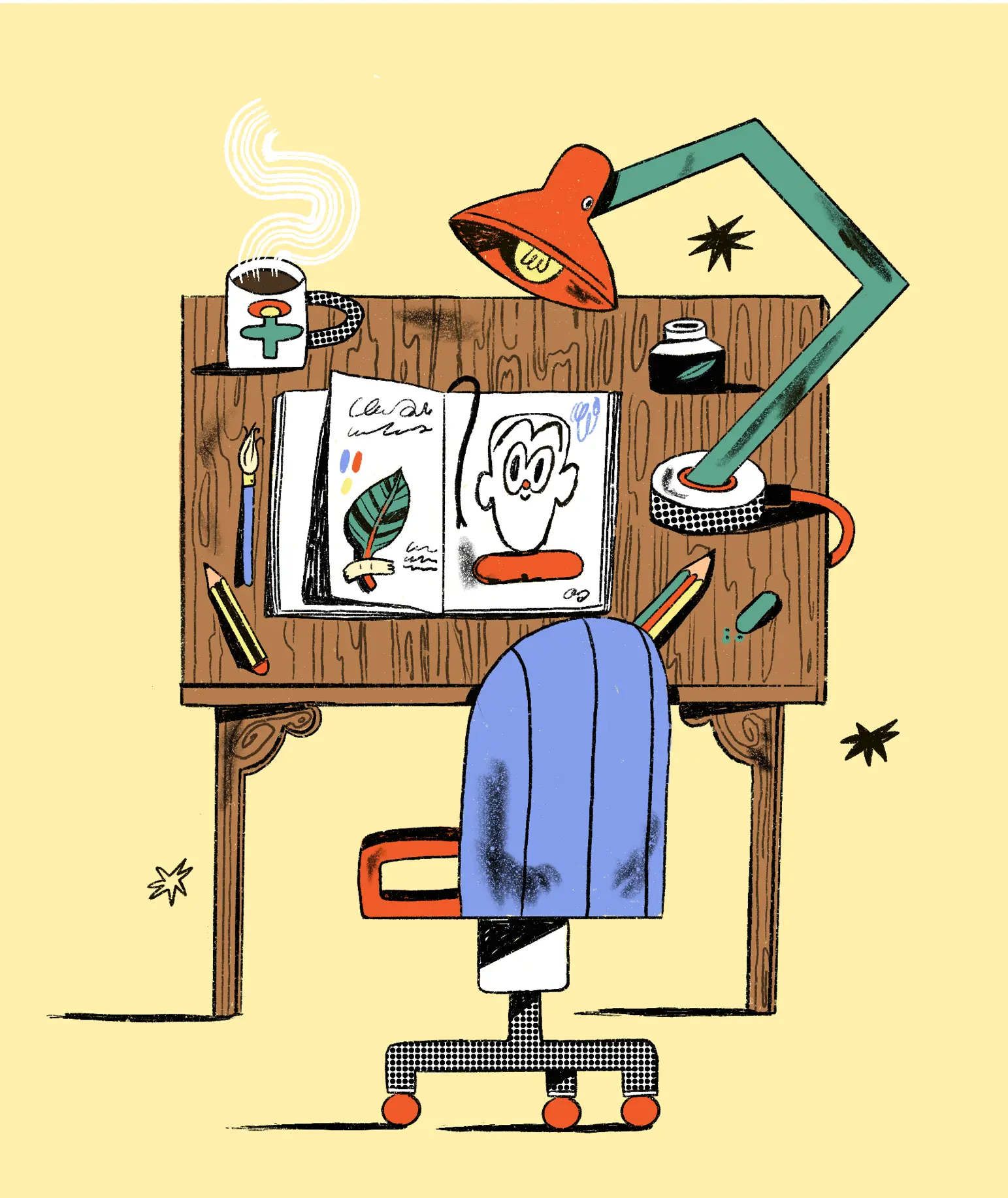 Image from the training dataset for the "Retro Folk " model