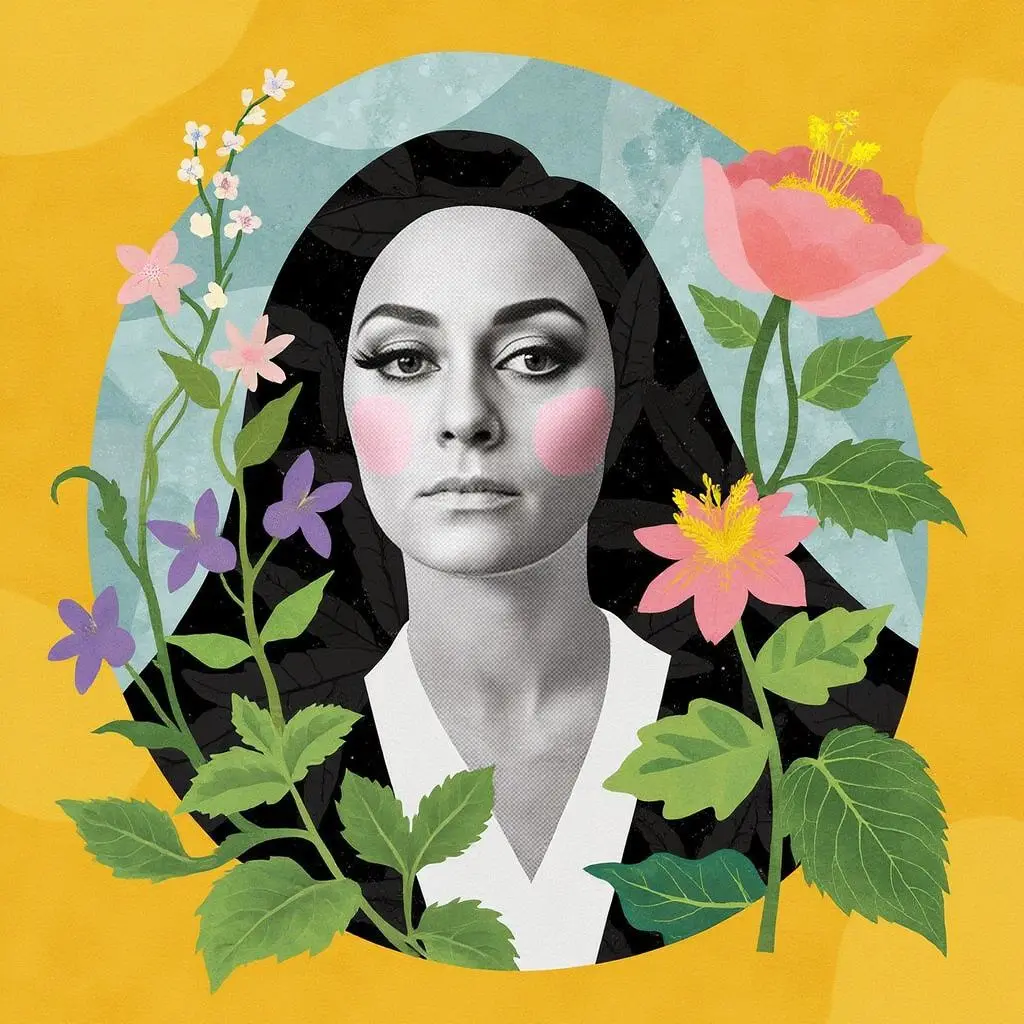 Example of image generated by the "Eclectic Collage" model