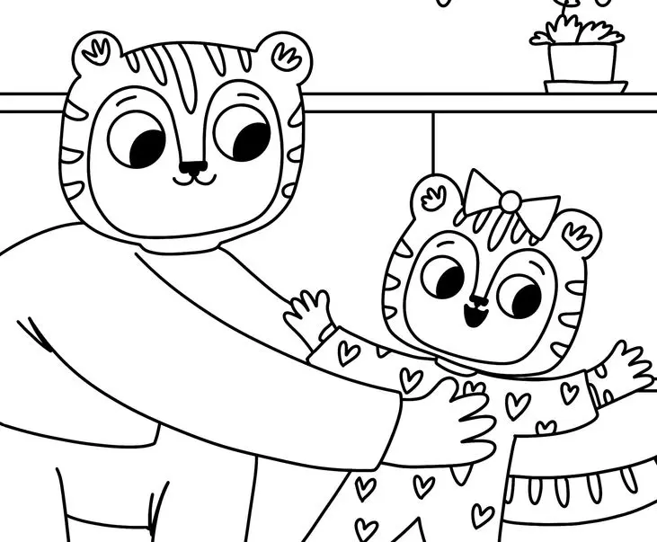 Image from the training dataset for the "Colouring Pages" model
