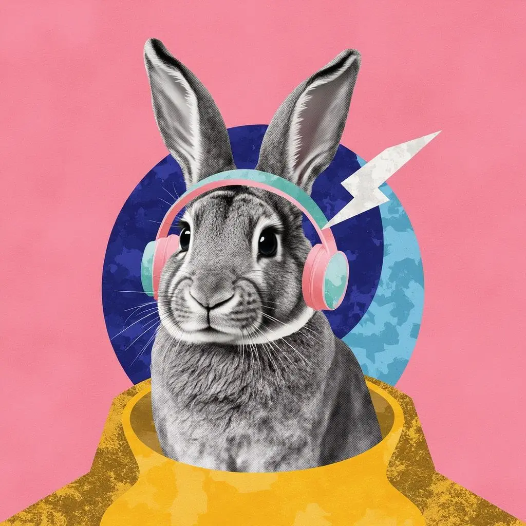 Example of image generated by the "Eclectic Collage" model