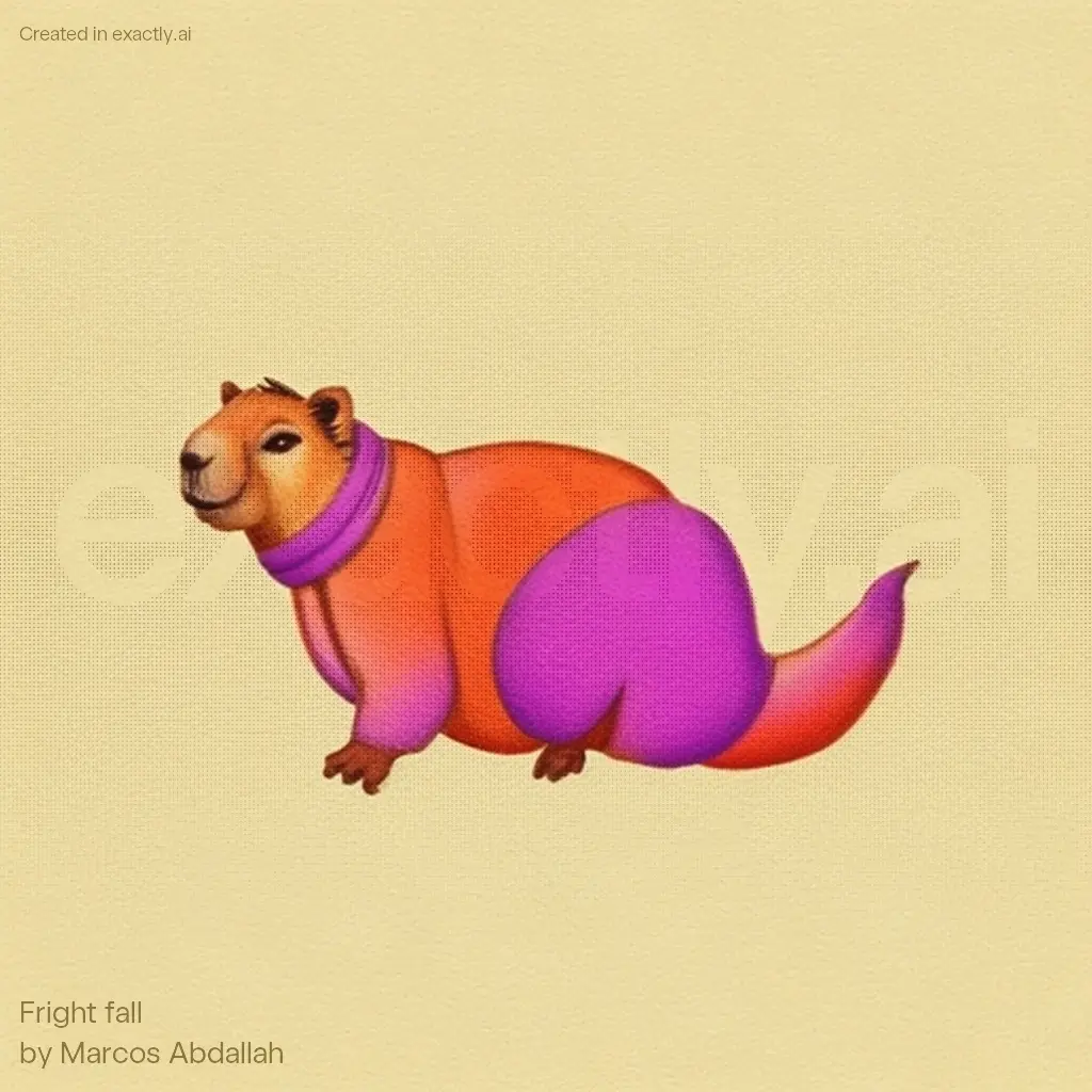 Guinea pig created with Fright fall by Marcos Abdallah