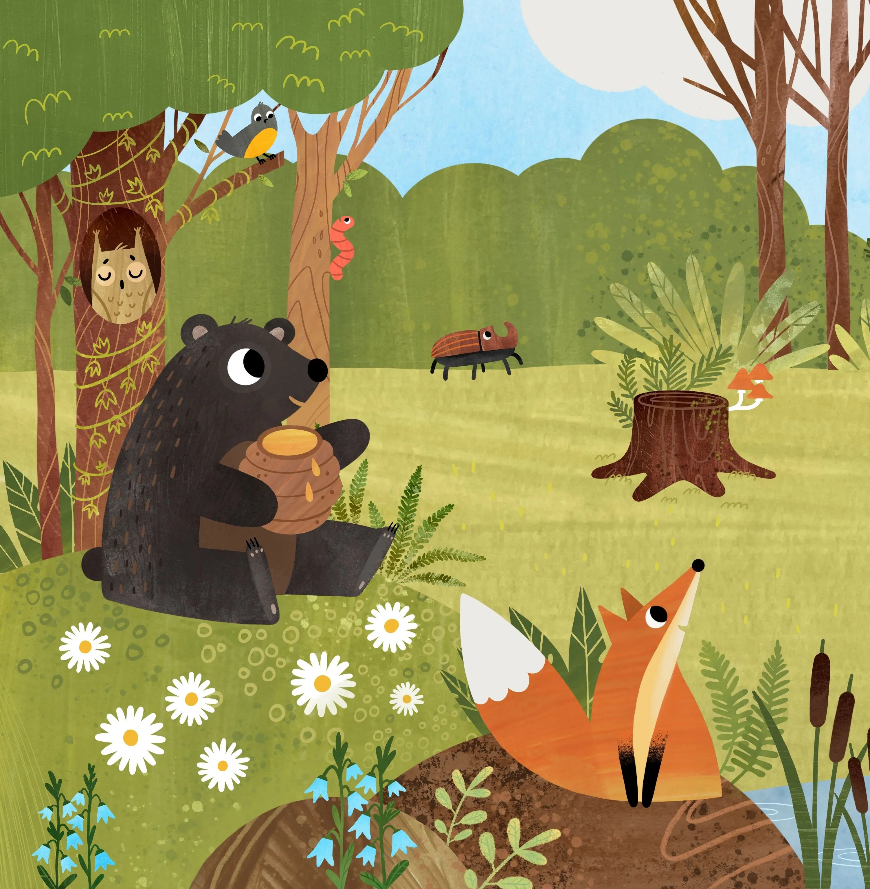 Image from the training dataset for the "Playful Friends" model