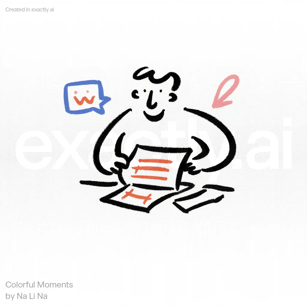 Decision Making Doodle created with Colorful Moments by Na Li Na