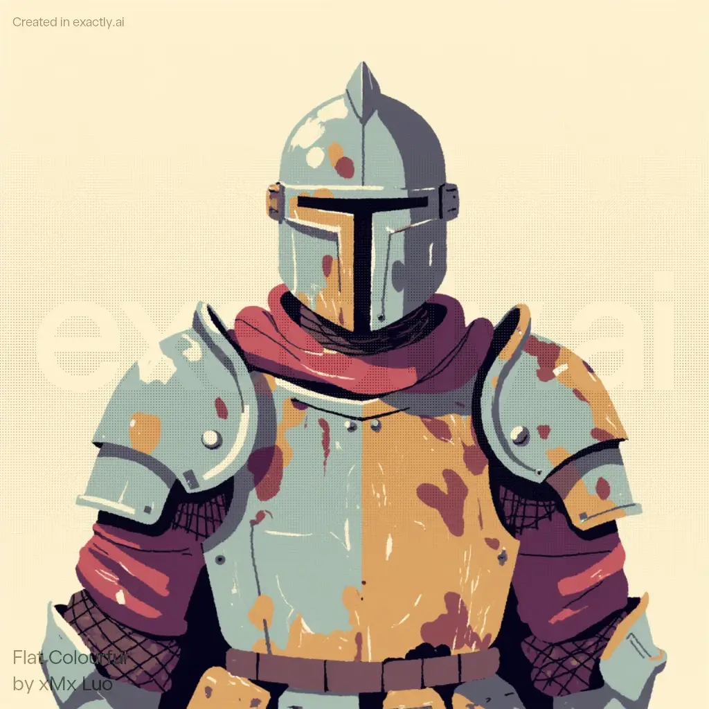 Medieval Knight Armor created with Flat Colourful by xMx Luo
