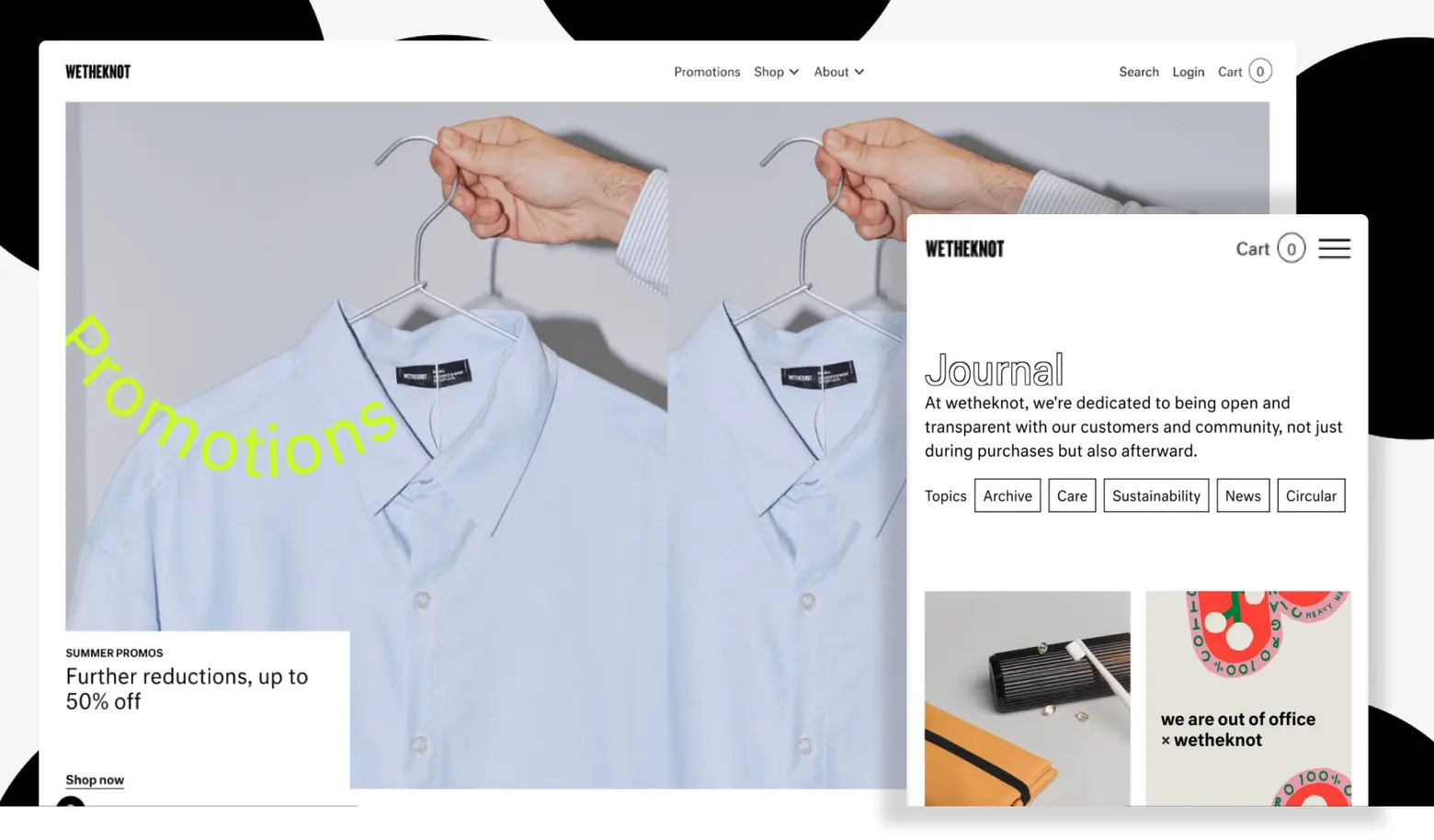 wetheknot.com website by heylow.world.
