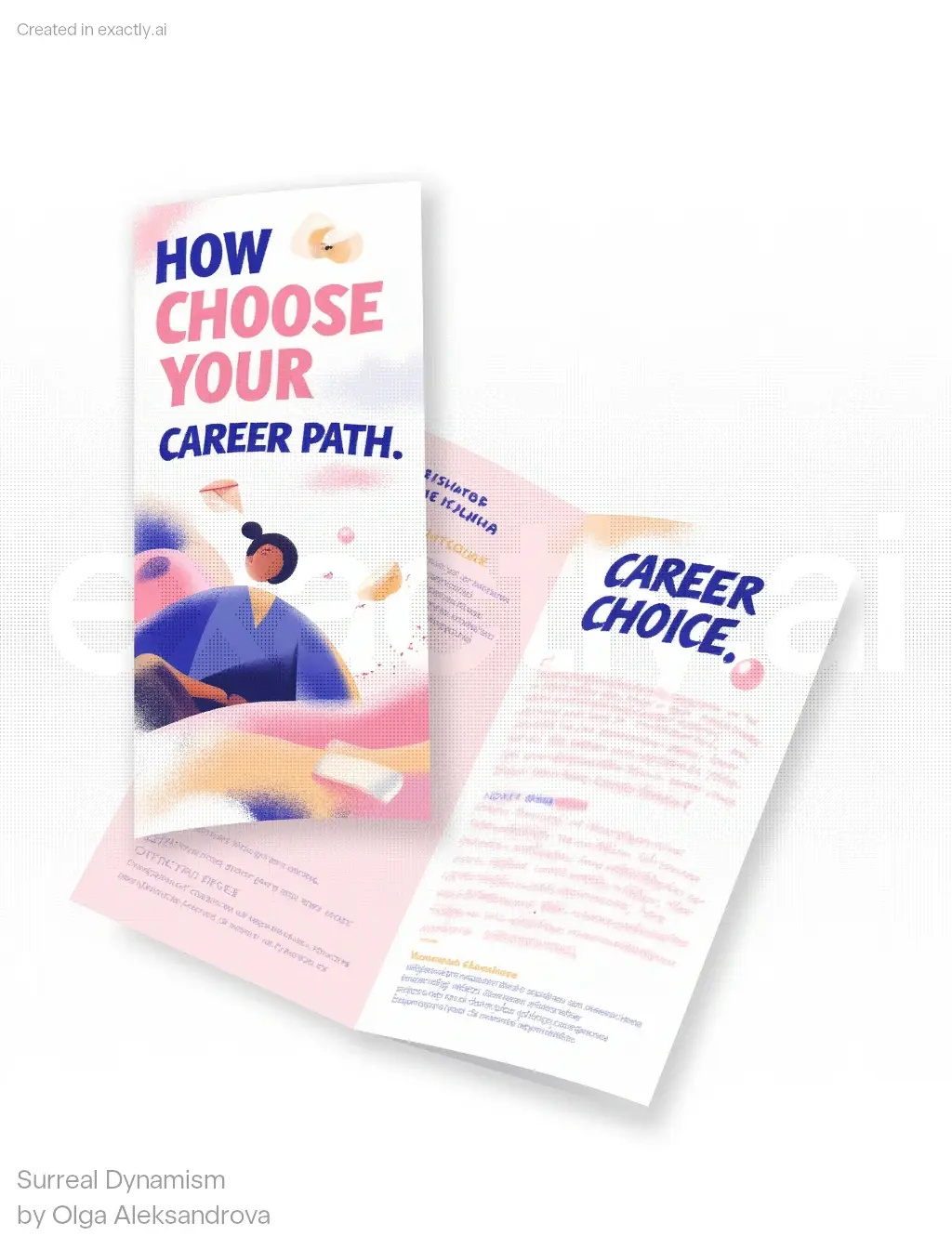 Career Path Brochure created with Surreal Dynamism by Olga Aleksandrova