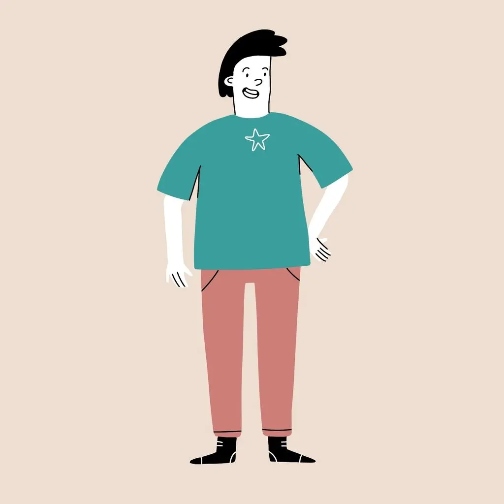 Image from the training dataset for the "Playful Minimalism" model