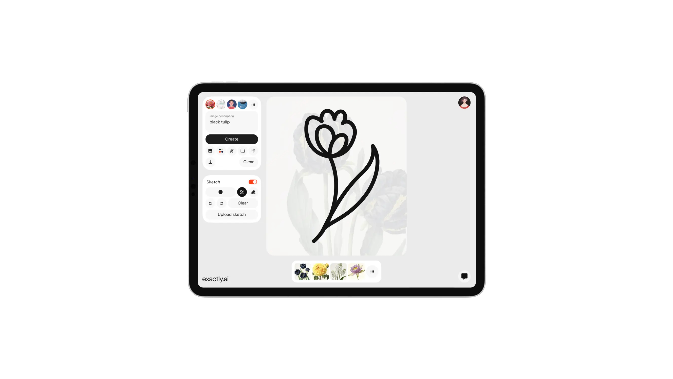 Create images with sketches