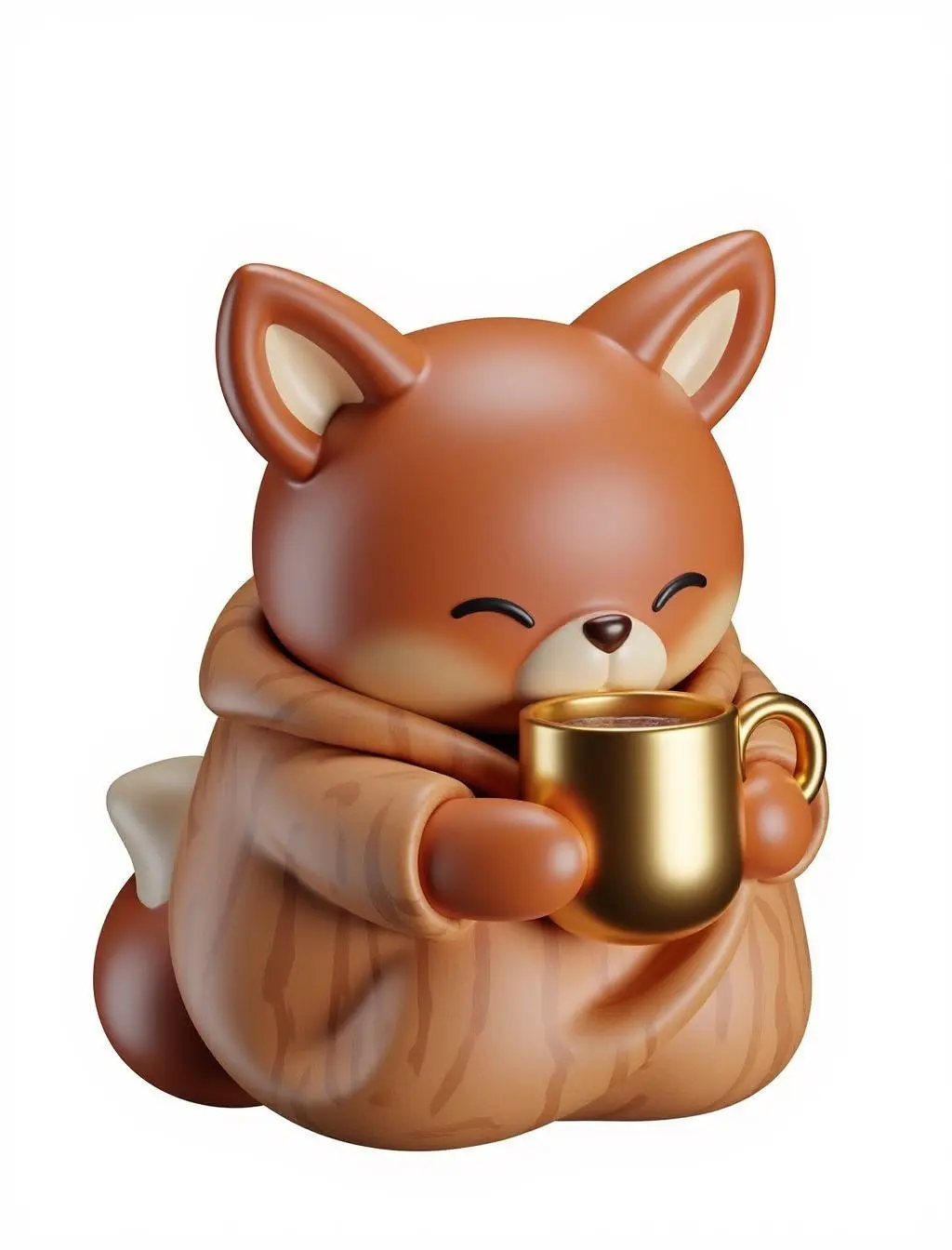 Example of image generated by the "Brass wood 3D icons" model