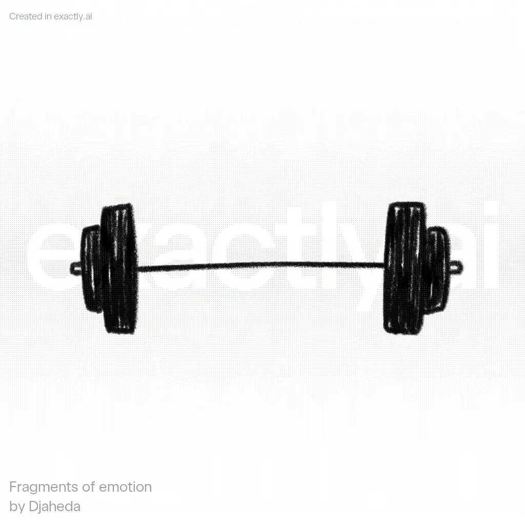 Simple Dumbbell Drawing created with Fragments of emotion by Djaheda