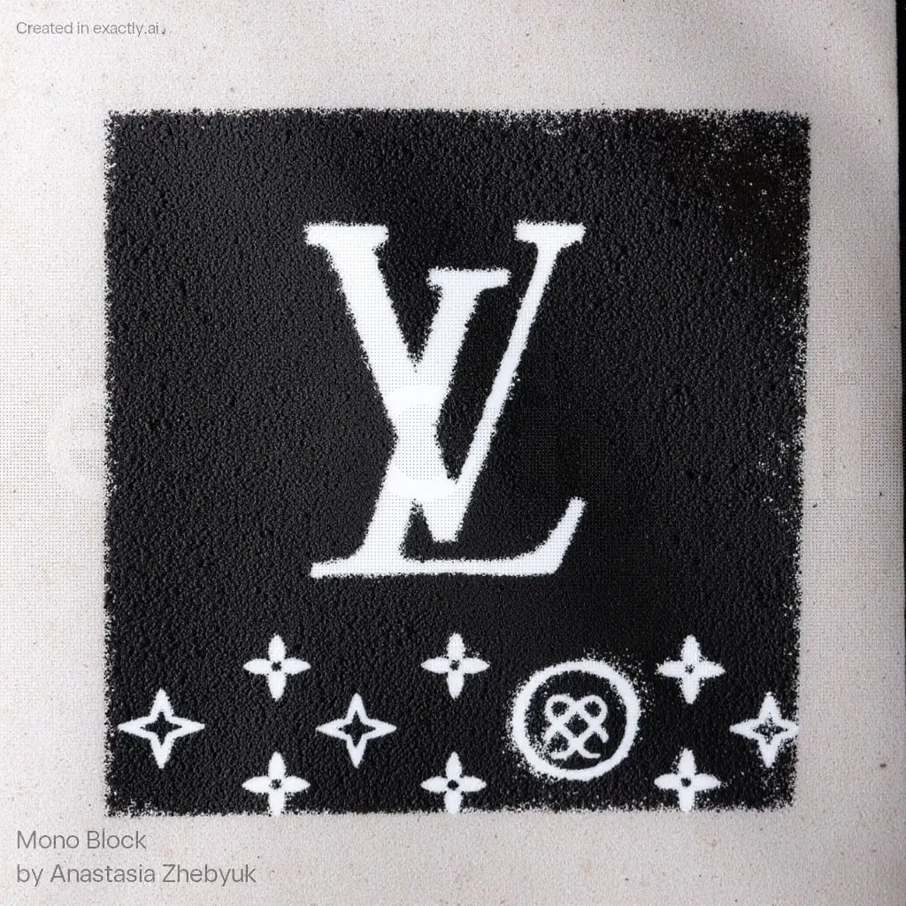 Luxury Brand Patterns created with Mono Block by Anastasia Zhebyuk