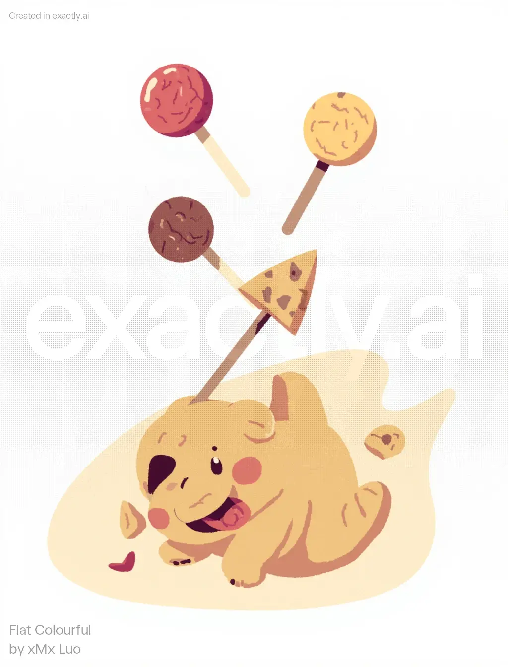 Whimsical Dessert Delight created with Flat Colourful by xMx Luo
