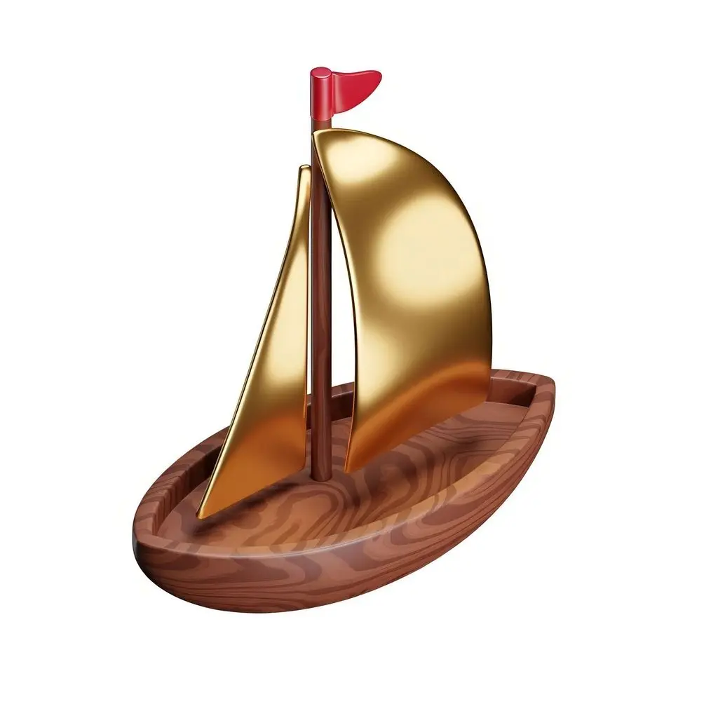 Image from the training dataset for the "Brass wood 3D icons" model