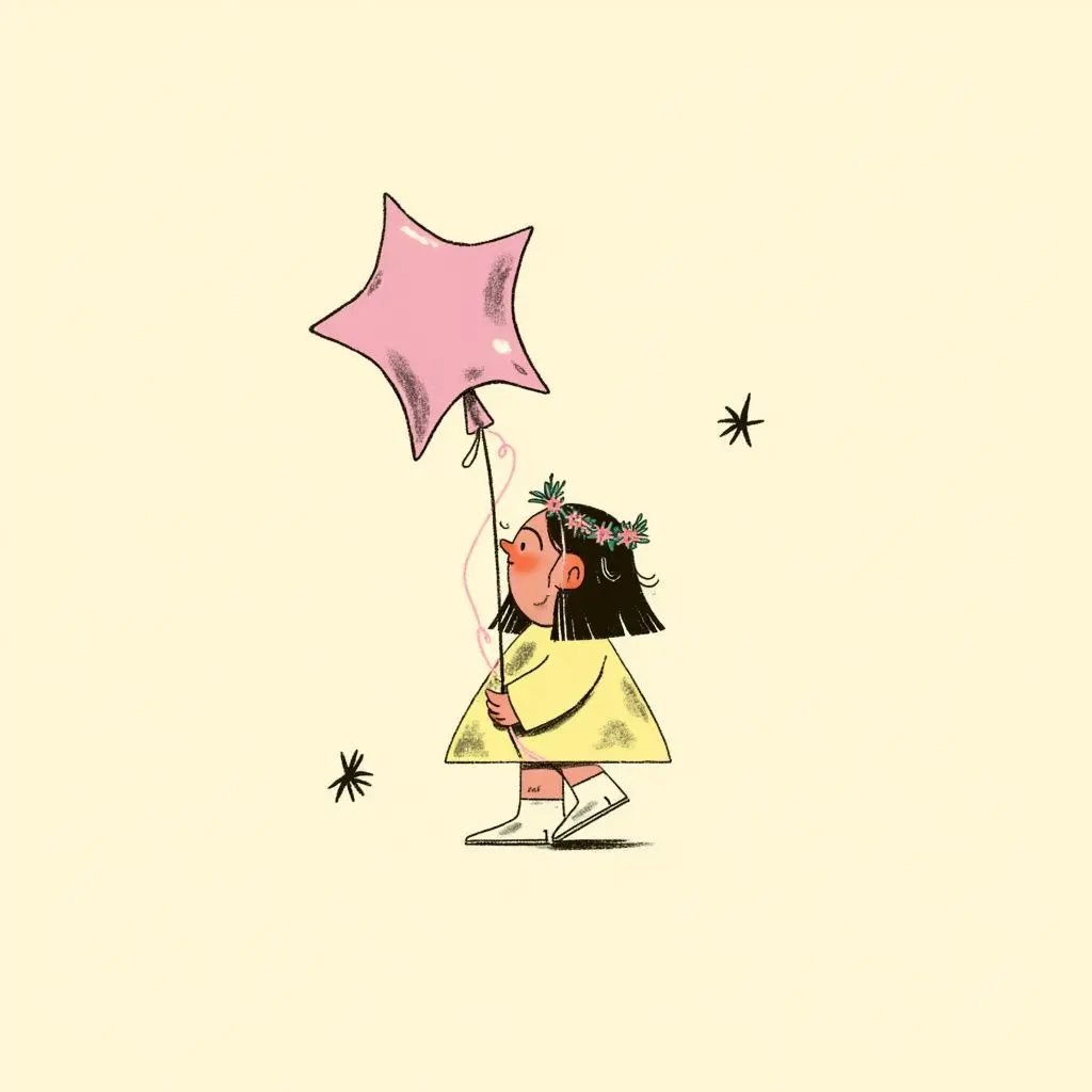 Example of image generated by the "Retro Folk " model