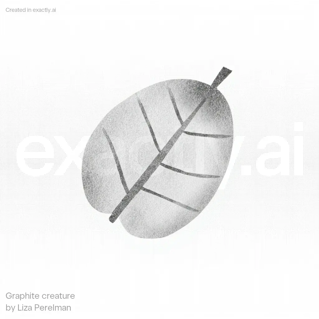 Cute Cartoon Cow created with Graphite creature by Liza Perelman