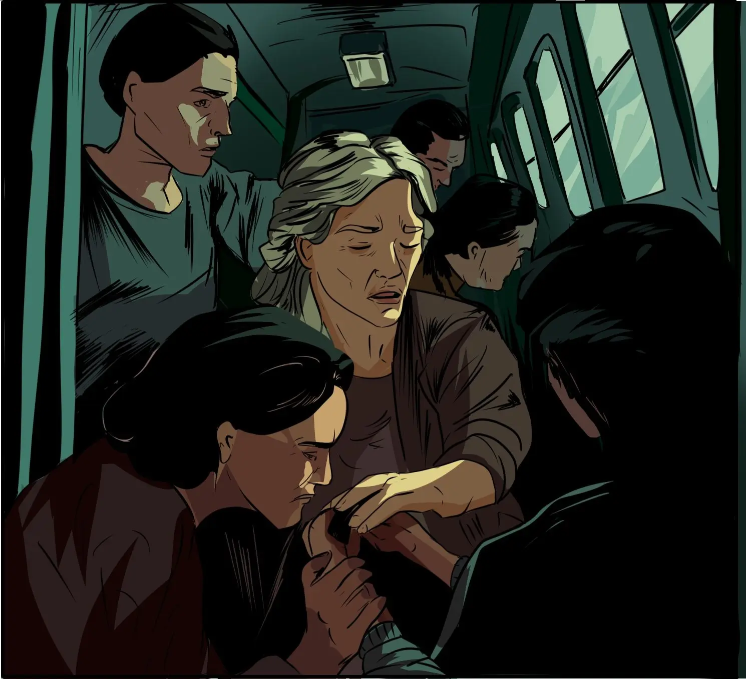 Image from the training dataset for the "Dark Comics" model