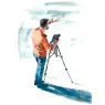 Image from the training dataset for the "Realistic watercolour" model