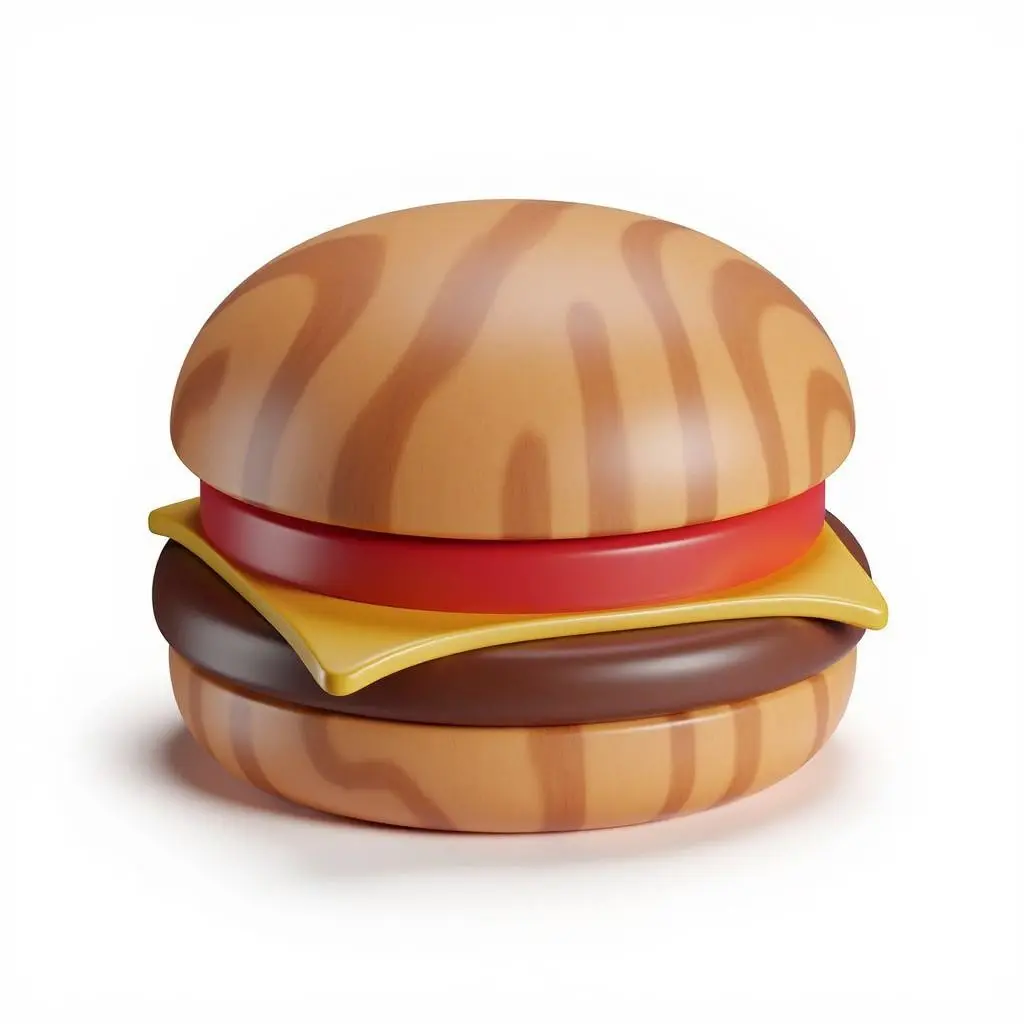 Example of image generated by the "Brass wood 3D icons" model