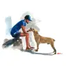 Image from the training dataset for the "Realistic watercolour" model